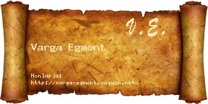 Varga Egmont névjegykártya